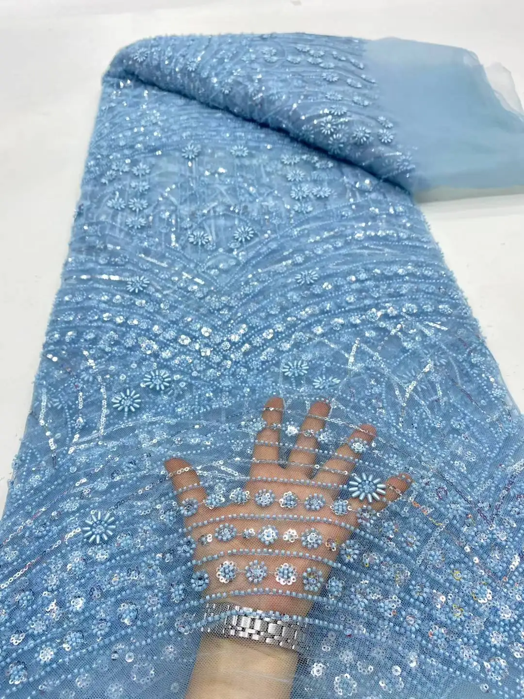 Nigerian African Beaded Lace Fabric 2025 High Quality Sequins Embroidery African French Lace Fabric For Sewing Dress
Nigerian African Beaded Lace Fabric 2025 High Quality Sequins Embroidery African French Lace Fabric For Sewing Dress