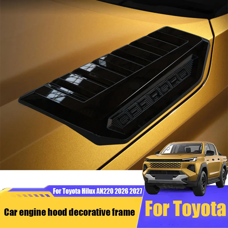 Car front hood engine hood decorative frame exterior modification parts For Toyota Hilux Travo 2026 2027
Car front hood engine hood decorative frame exterior modification parts For Toyota Hilux Travo 2026 2027