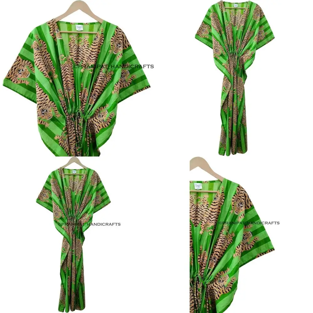 Этническая пляжная накидка/пижама с тигровым принтом
Этническая пляжная накидка/пижама с тигровым принтом