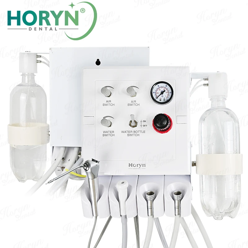 Dental Portable Turbine Unit with Weak Suction Dental Equipment Air Unit with 2 Handpiece Tubes 3 way syringe Teeth Whitening
Dental Portable Turbine Unit with Weak Suction Dental Equipment Air Unit with 2 Handpiece Tubes 3 way syringe Teeth Whitening