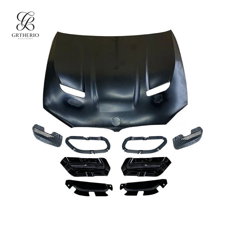 Suitable for BMW 5 Series G30/G38 modified with M5CS style hood, front bumper, grille, and body kit
Suitable for BMW 5 Series G30/G38 modified with M5CS style hood, front bumper, grille, and body kit