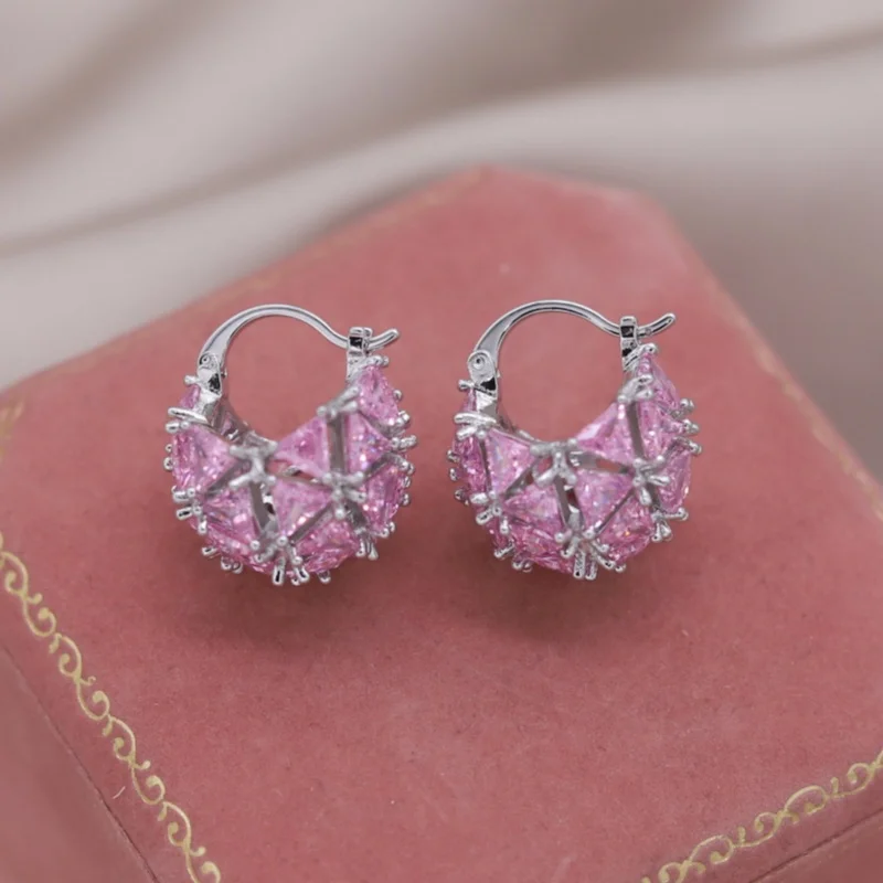 Korean New Fashion Jewelry silver color U-shaped Basket Triangle Zircon Earrings Luxury Women's Wedding Party Accessories
Korean New Fashion Jewelry silver color U-shaped Basket Triangle Zircon Earrings Luxury Women's Wedding Party Accessories