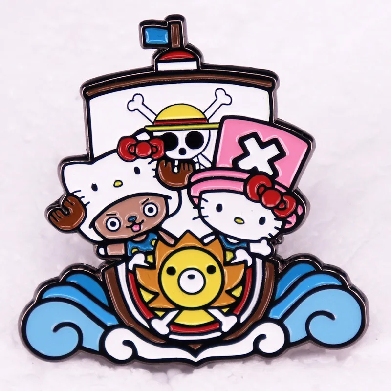 One Piece Luffy Pirate Ship Enamel Pin Lapel Brooch Badge Fashion Iron On Clothes Backpack Jewelry Anime
One Piece Luffy Pirate Ship Enamel Pin Lapel Brooch Badge Fashion Iron On Clothes Backpack Jewelry Anime