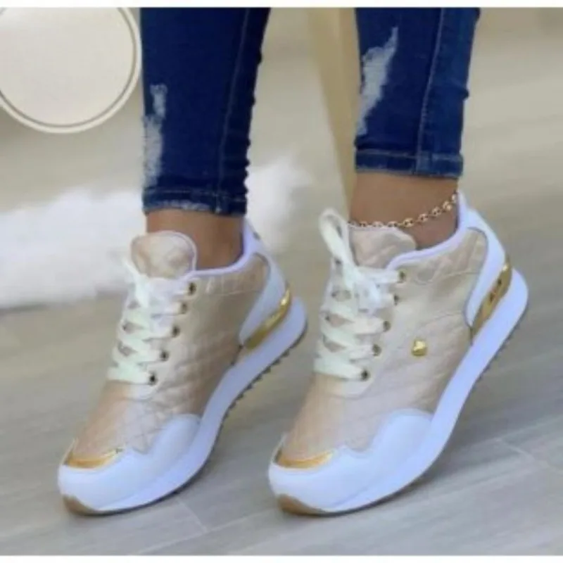 2025 Women's Mesh Sneakers Patchwork Lace-Up Flats Lightweight Breathable Vulcanized Shoes Women Zapatillas De Mujer Plus Size
2025 Women's Mesh Sneakers Patchwork Lace-Up Flats Lightweight Breathable Vulcanized Shoes Women Zapatillas De Mujer Plus Size