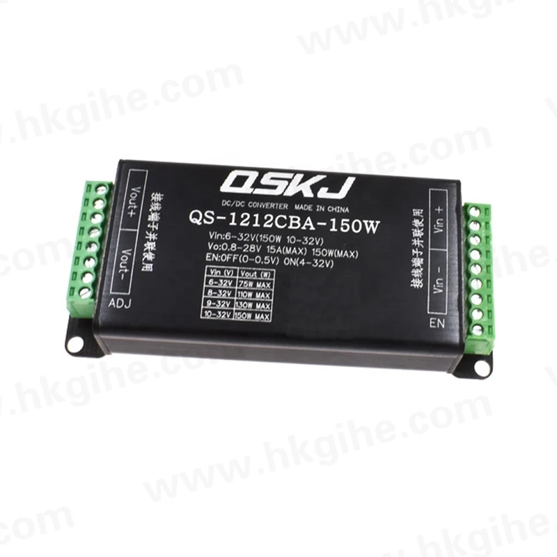 hot sell DC-DC 6-32V to 0.8-28V 150W 15A Adjustable Boost/Buck Voltage Regulator 12V/24V Step-up/Step-down Volt Converter
hot sell DC-DC 6-32V to 0.8-28V 150W 15A Adjustable Boost/Buck Voltage Regulator 12V/24V Step-up/Step-down Volt Converter