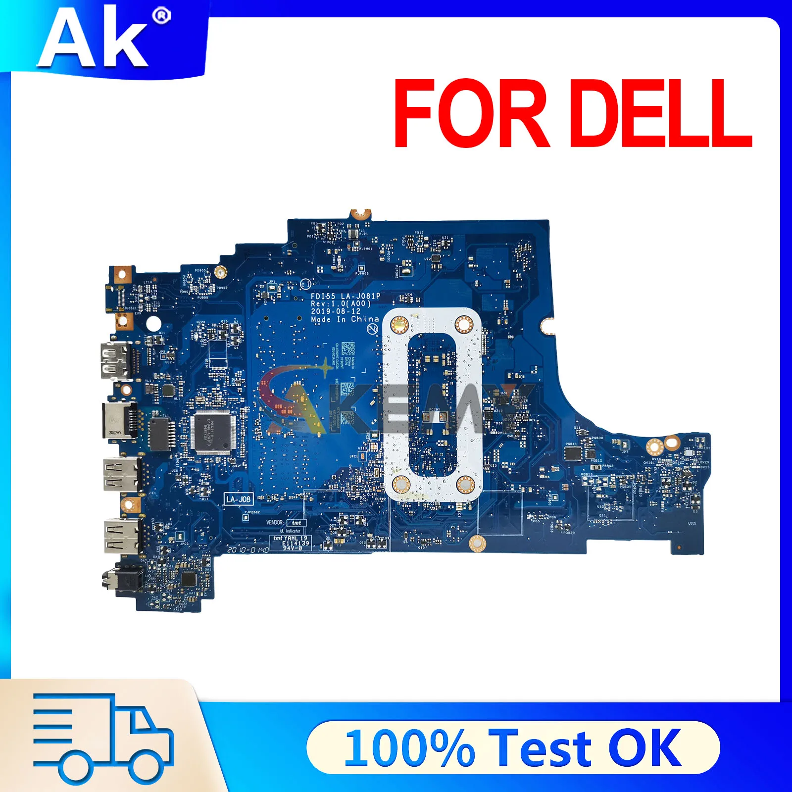 LA-J081P 0W20W5 For DELL Vostro 3401 3501 3491 Inspiron 3493 3593 3793 5593 062DM7 Laptop Motherboard i3 i5 i7 10th Gen
LA-J081P 0W20W5 For DELL Vostro 3401 3501 3491 Inspiron 3493 3593 3793 5593 062DM7 Laptop Motherboard i3 i5 i7 10th Gen