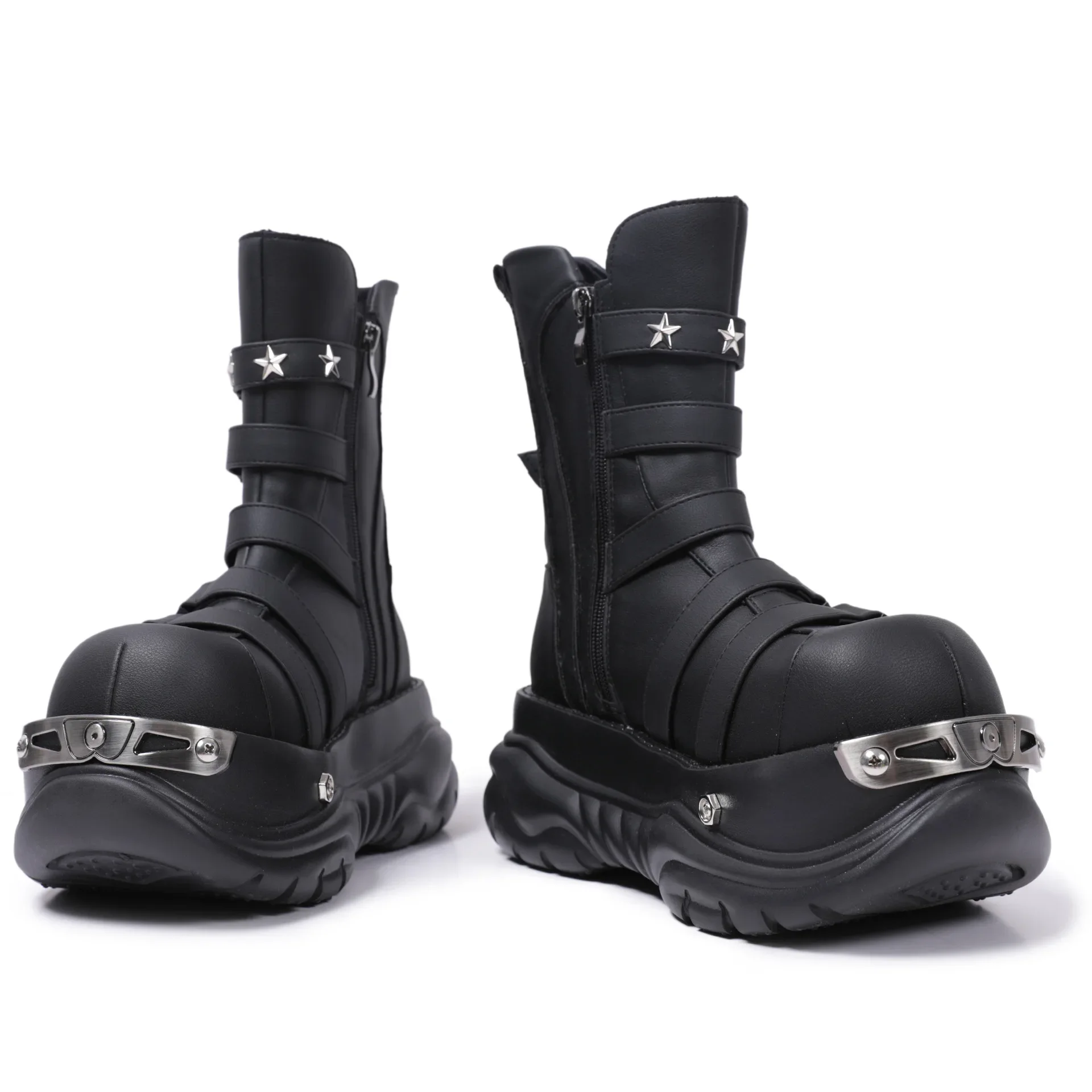 2024 Women Niche Design Thick Bottom Metal Big Head Y2g Boots Punk Hot Girl Small Height Increase Device Car Boots
2024 Women Niche Design Thick Bottom Metal Big Head Y2g Boots Punk Hot Girl Small Height Increase Device Car Boots
