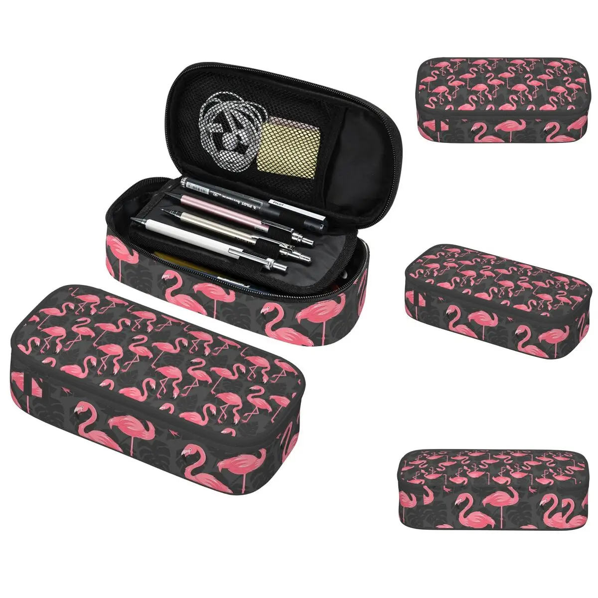 Black Striped And Cartoon Flamingo Pattern Pencil Case for Boy Girl School Pen Box Pencil Bag Stationery Supplies Pen Holder Bag
Black Striped And Cartoon Flamingo Pattern Pencil Case for Boy Girl School Pen Box Pencil Bag Stationery Supplies Pen Holder Bag