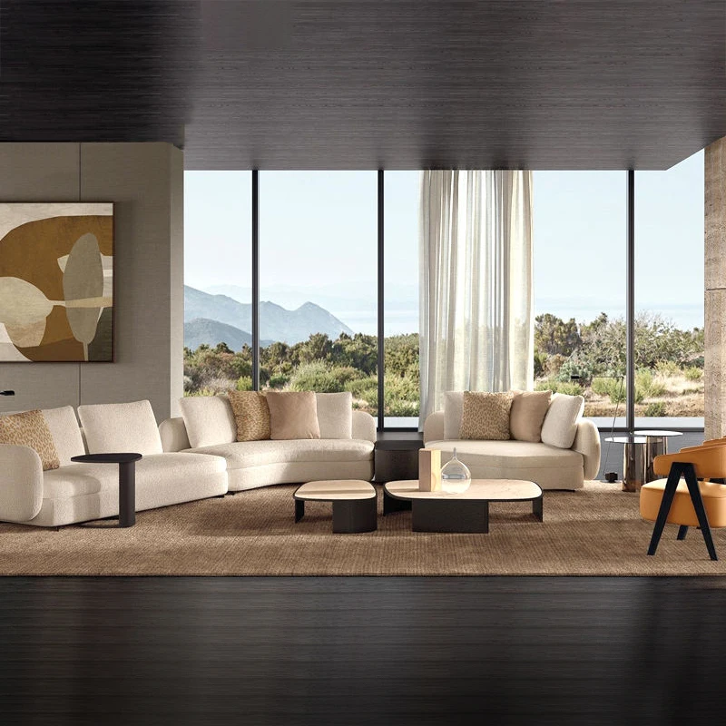 #Italian Minimalism White Sectional Upholstered Couch Sets for Living Room Furniture Curved Sofa Beds for Villa and Hotel Use
#Italian Minimalism White Sectional Upholstered Couch Sets for Living Room Furniture Curved Sofa Beds for Villa and Hotel Use