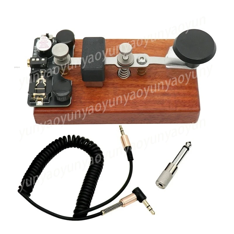Stainless Steel K-8 Training CW Key Sound Light Manual Transmission Training Code Key with Rosewood Base
Stainless Steel K-8 Training CW Key Sound Light Manual Transmission Training Code Key with Rosewood Base