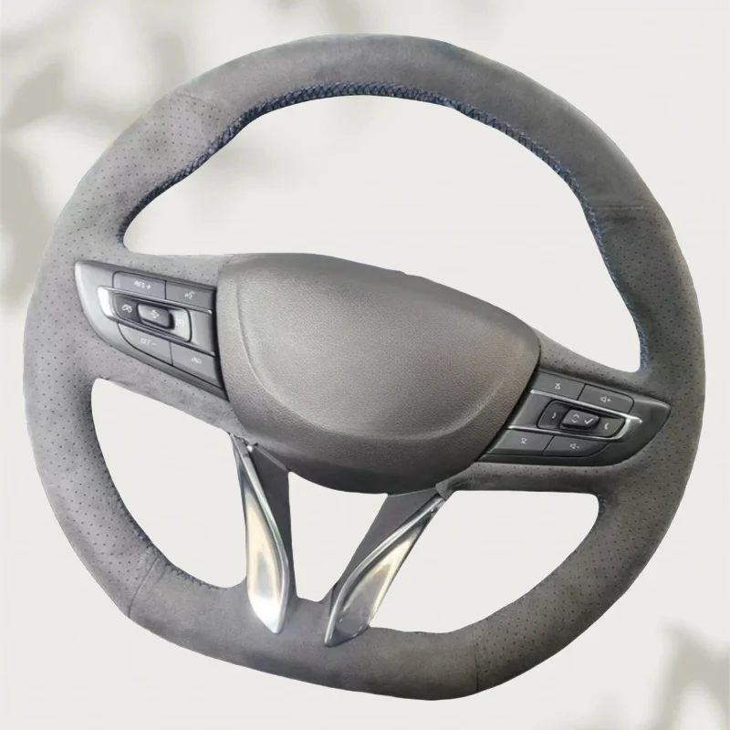 Сшитый вручную черный удобный дышащий замшевый чехол на руль для Buick Veron Pro 2020 2021 2022 2023, автомобильные аксессуары
Сшитый вручную черный удобный дышащий замшевый чехол на руль для Buick Veron Pro 2020 2021 2022 2023, автомобильные аксессуары