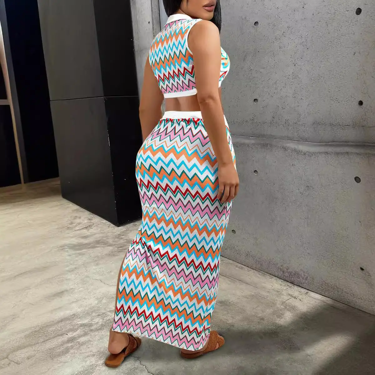 Women's Sexy Contrast Vest Slit Skirt Casual Suit Two Piece Set Comfortable Breathable Material Other Material 00%
Women's Sexy Contrast Vest Slit Skirt Casual Suit Two Piece Set Comfortable Breathable Material Other Material 00%