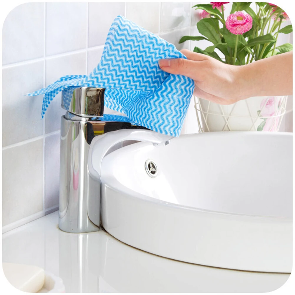 Dishwashing Cloth Multi-Purpose Disposable Cleaning Cloth For Kitchen Premium Absorbent Household Restaurant Use Blue
Dishwashing Cloth Multi-Purpose Disposable Cleaning Cloth For Kitchen Premium Absorbent Household Restaurant Use Blue