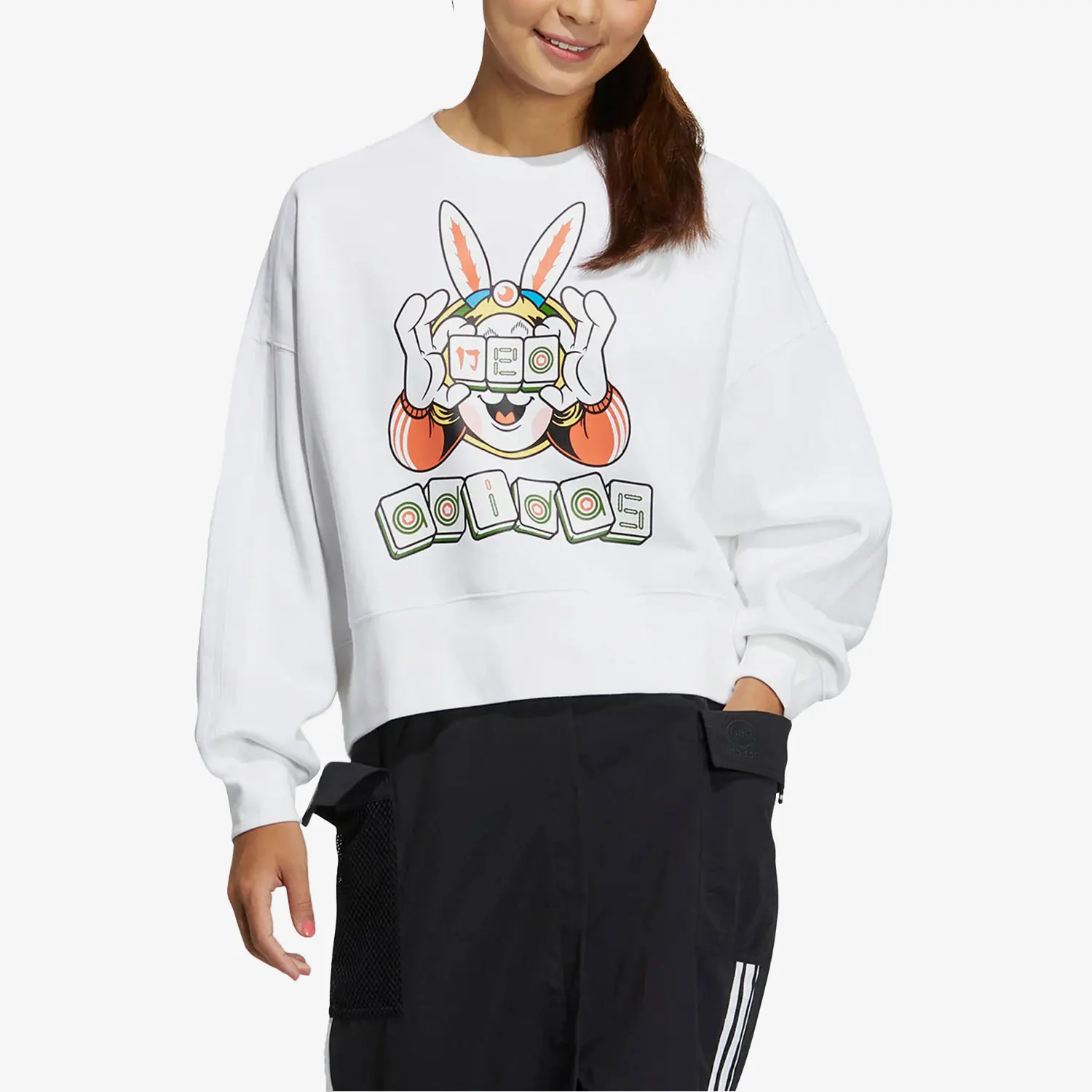 Adidas подлинная оригинальная женская флисовая спортивная толстовка с принтом кролика Neo New Season IB0391
Adidas подлинная оригинальная женская флисовая спортивная толстовка с принтом кролика Neo New Season IB0391