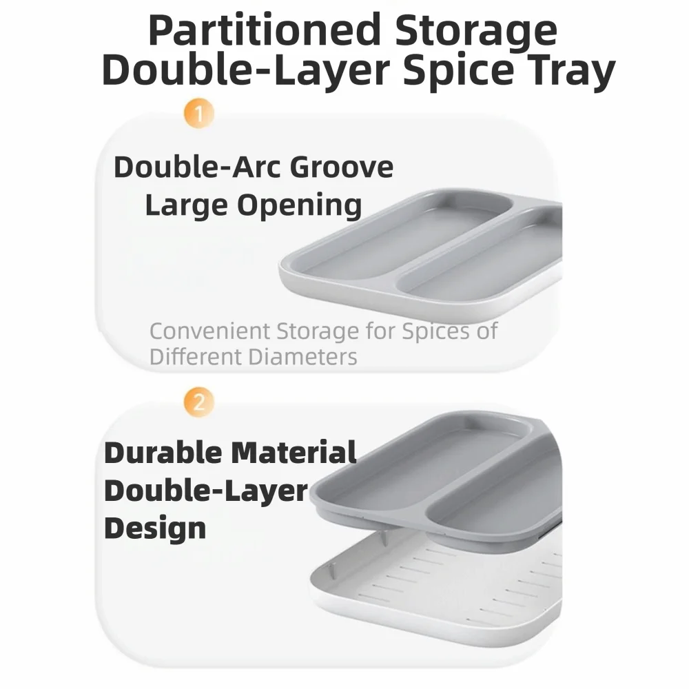 Sealed Open Spice Container Moisture-proof Food Grade Seasoning Storage Tray Transparent Portable Food Storage Container
Sealed Open Spice Container Moisture-proof Food Grade Seasoning Storage Tray Transparent Portable Food Storage Container