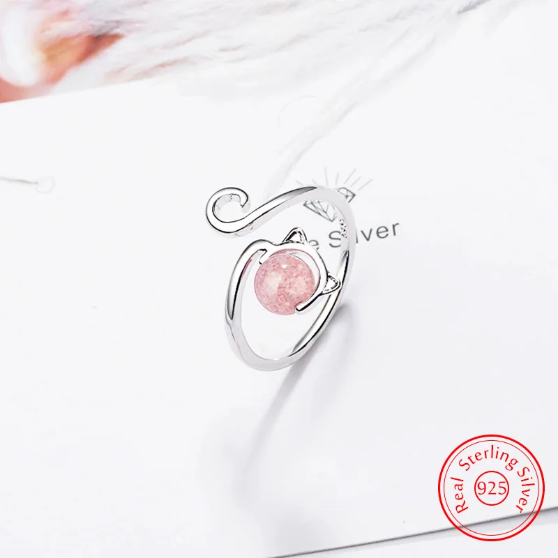 New Ladies' Jewelry 925 Sterling Silver Opal Cute Cat Ring Fashion FQL25131
New Ladies' Jewelry 925 Sterling Silver Opal Cute Cat Ring Fashion FQL25131