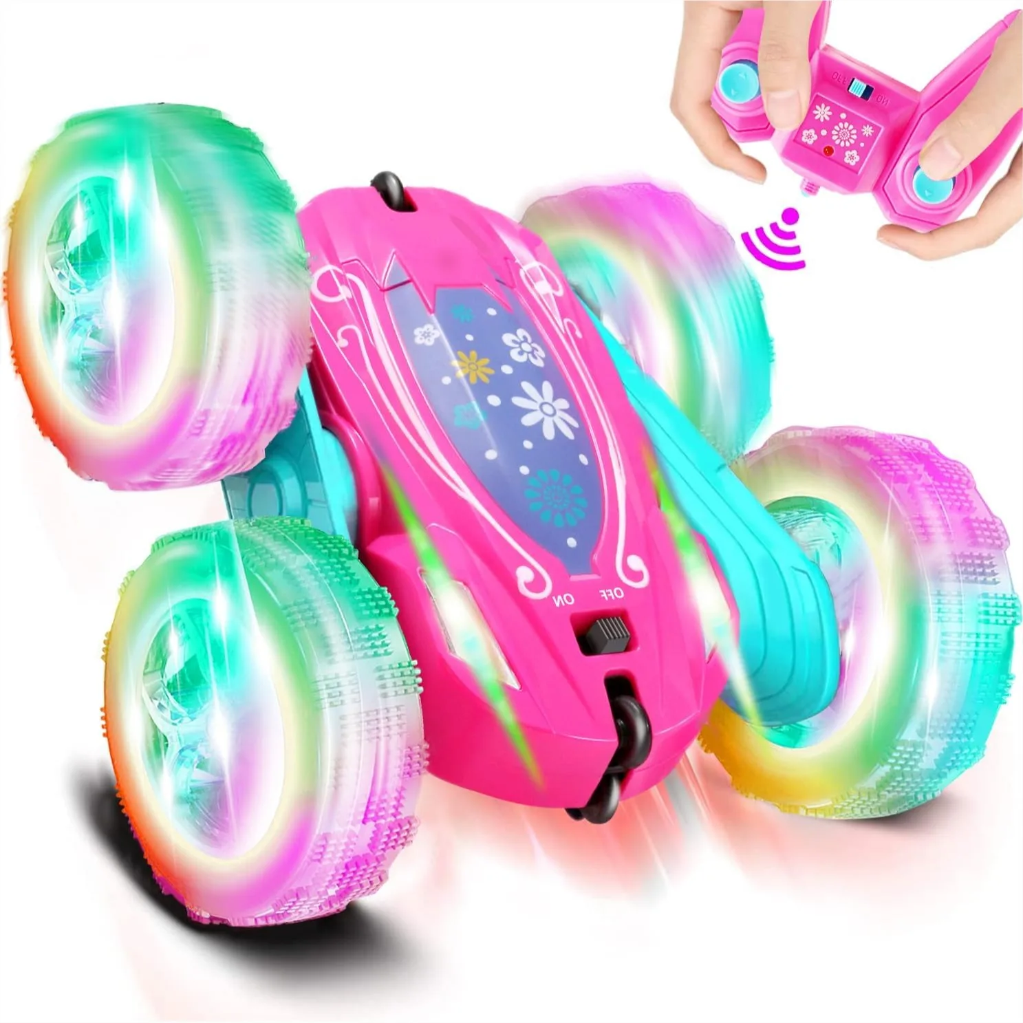 Remote Control Car for Girls Pink RC Stunt Car 360 Flip with Lights Rechargeable Toy Gift Age 6-12
Remote Control Car for Girls Pink RC Stunt Car 360 Flip with Lights Rechargeable Toy Gift Age 6-12