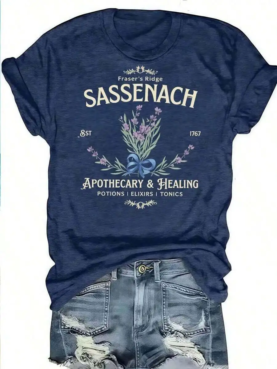 Sassenach Apothecary & Healing Potions Elixirs Tonics 1767 Graphic T-Shirt Women
Sassenach Apothecary & Healing Potions Elixirs Tonics 1767 Graphic T-Shirt Women