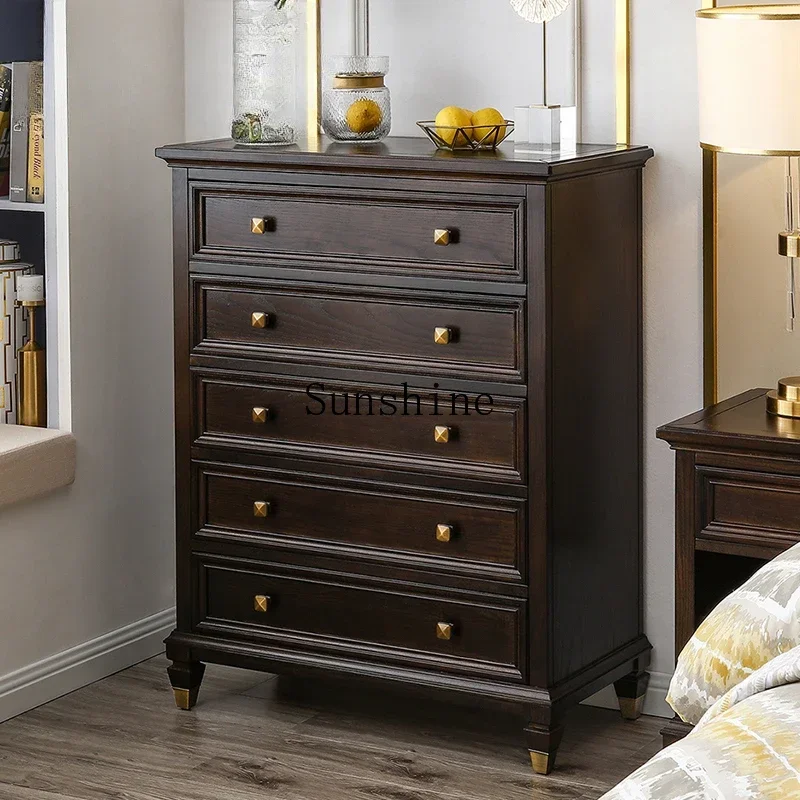 American light luxury solid wood storage storage drawer master bedroom chest of drawers
American light luxury solid wood storage storage drawer master bedroom chest of drawers