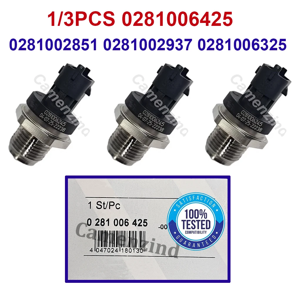 1/3PCS 0281006425 0281002851 0281002937 0281006325 028100293 Fuel Rail Pressure Sensor For Dodge Cummins Diesel 5.9L 2003-2007
1/3PCS 0281006425 0281002851 0281002937 0281006325 028100293 Fuel Rail Pressure Sensor For Dodge Cummins Diesel 5.9L 2003-2007
