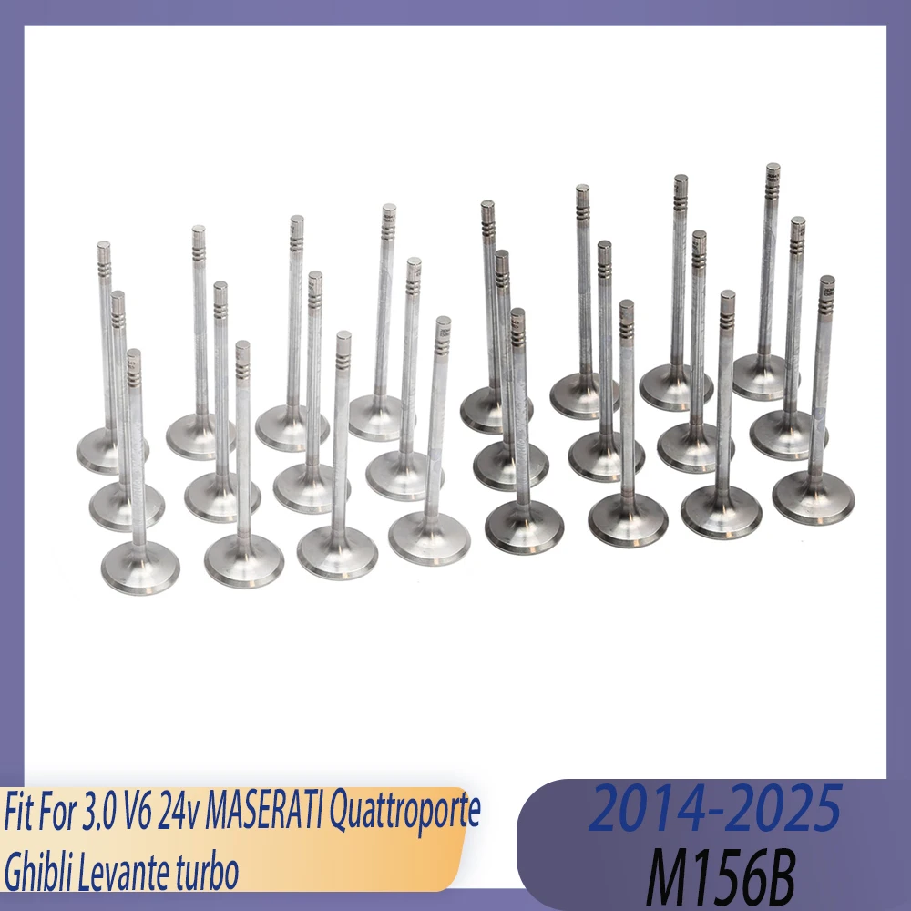 Engine Part 12x Intake & 12x Exhaust Valve Kit Fit 3.0 L T V6 M156B GAS 14-25 For MASERATI Quattroporte Ghibli Levante turbo
Engine Part 12x Intake & 12x Exhaust Valve Kit Fit 3.0 L T V6 M156B GAS 14-25 For MASERATI Quattroporte Ghibli Levante turbo