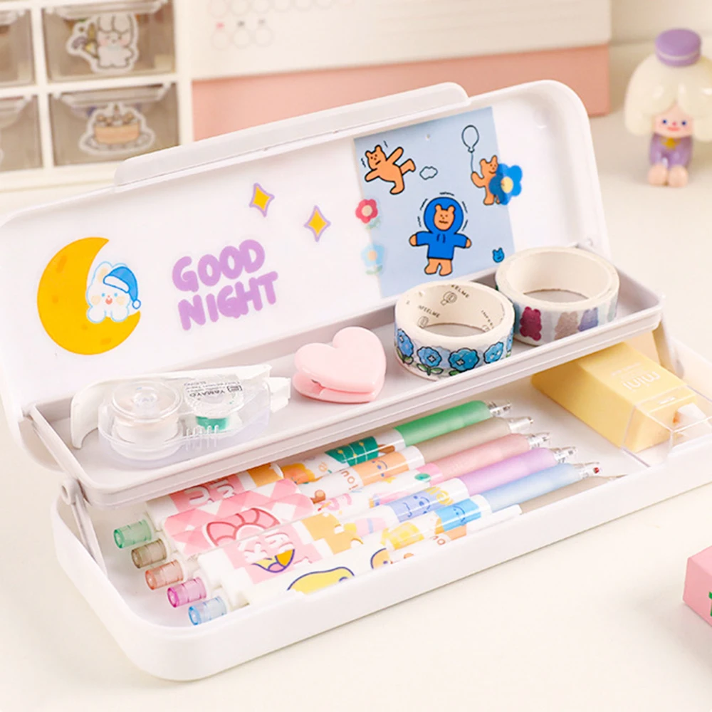 Double Layer Pencil Case Plastic Office Supplies Storage Organizer Stationery Case For Student Officer Pencil Case EIG88
Double Layer Pencil Case Plastic Office Supplies Storage Organizer Stationery Case For Student Officer Pencil Case EIG88