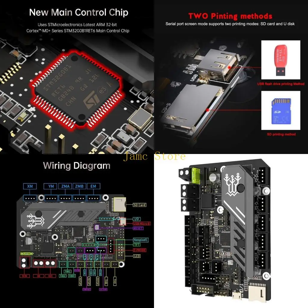 LX0B E3 V3.0 TFT35 E3 V3.0 TMC2209 Printer 32Bit Motherboard for Ender 3 5
LX0B E3 V3.0 TFT35 E3 V3.0 TMC2209 Printer 32Bit Motherboard for Ender 3 5