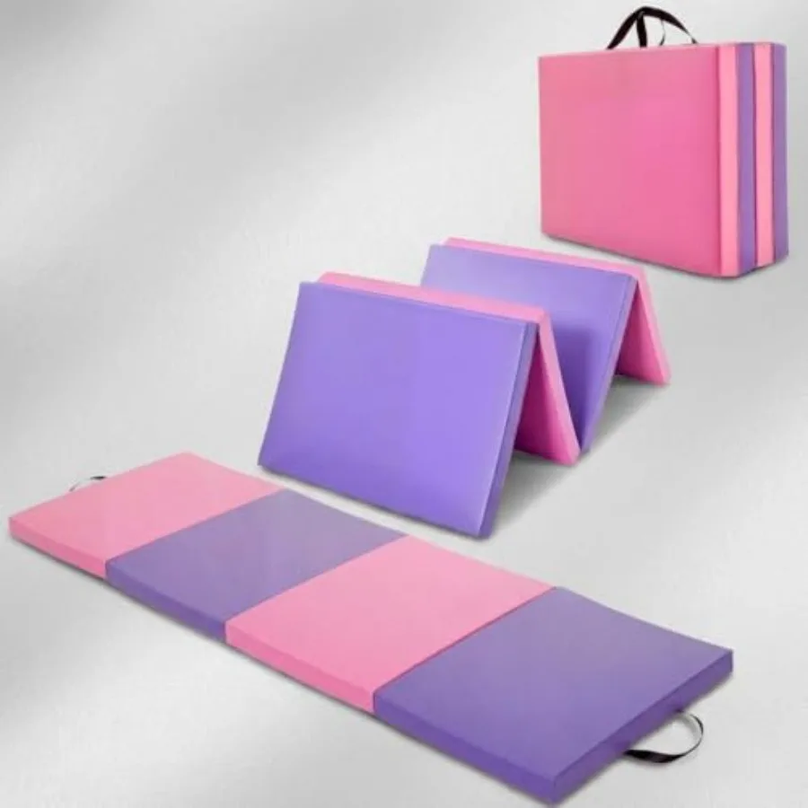 Folding Gymnastics Mat, 6x2 Ft Four-fold / 6.2x2.6 Ft(Five-fold)-Thick Portable Exercise and Tumbling Pad for Home Gym/Pilates/
Folding Gymnastics Mat, 6x2 Ft Four-fold / 6.2x2.6 Ft(Five-fold)-Thick Portable Exercise and Tumbling Pad for Home Gym/Pilates/