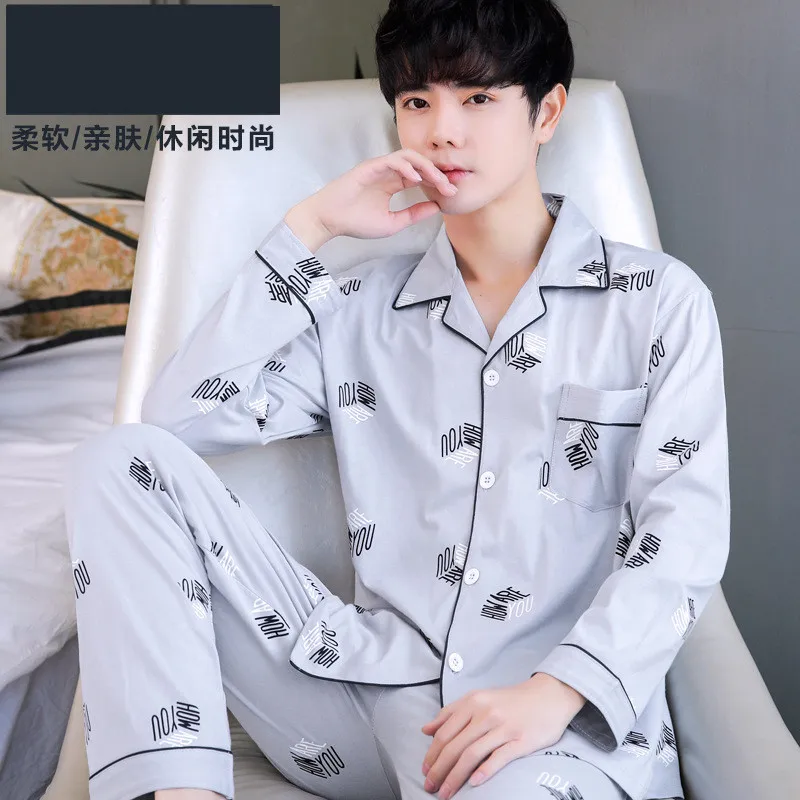 New 2026 Men's Long Sleeve Pajamas Soft Thin Loungewear Spring Autumn Winter Casual Home Wear For Young Men
New 2026 Men's Long Sleeve Pajamas Soft Thin Loungewear Spring Autumn Winter Casual Home Wear For Young Men