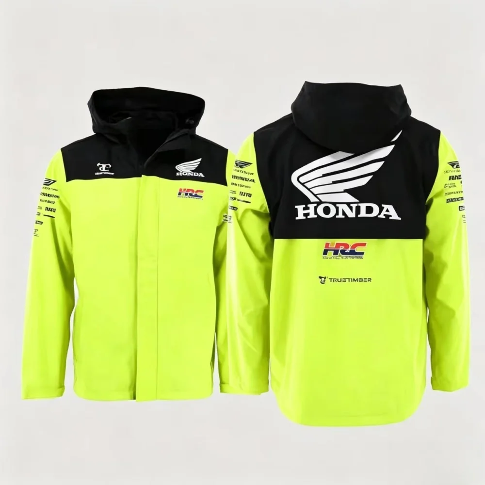 Honda Racing Team Men's Hooded Jacket HRC Logo Windproof Motorcycle Coat Outdoor Sports Casual Racing Fans Jacket
Honda Racing Team Men's Hooded Jacket HRC Logo Windproof Motorcycle Coat Outdoor Sports Casual Racing Fans Jacket