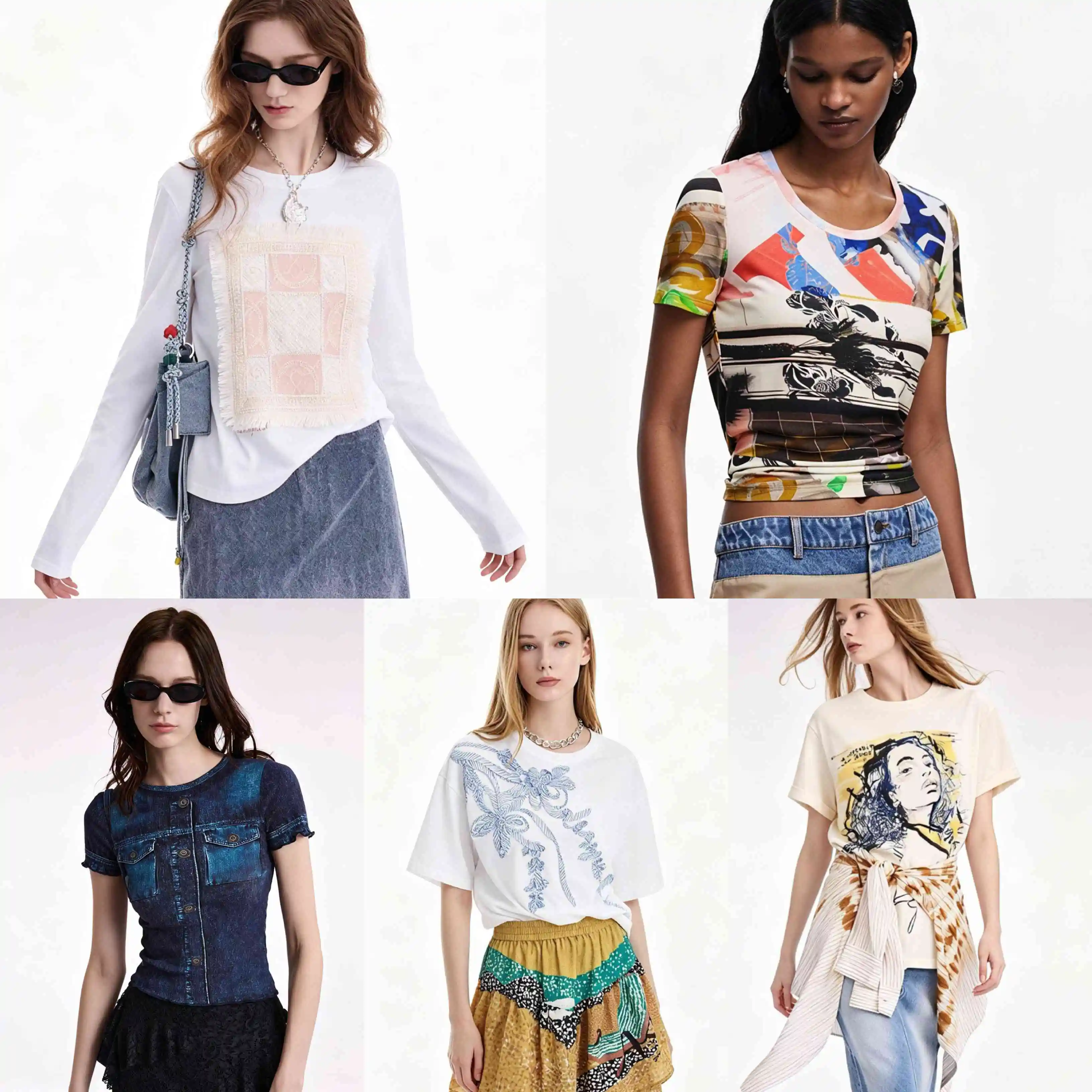 2026 New Product Foreign Trade Spain Original Single Embroidered Printed Round Neck T-shirt Top Women's Loose
2026 New Product Foreign Trade Spain Original Single Embroidered Printed Round Neck T-shirt Top Women's Loose