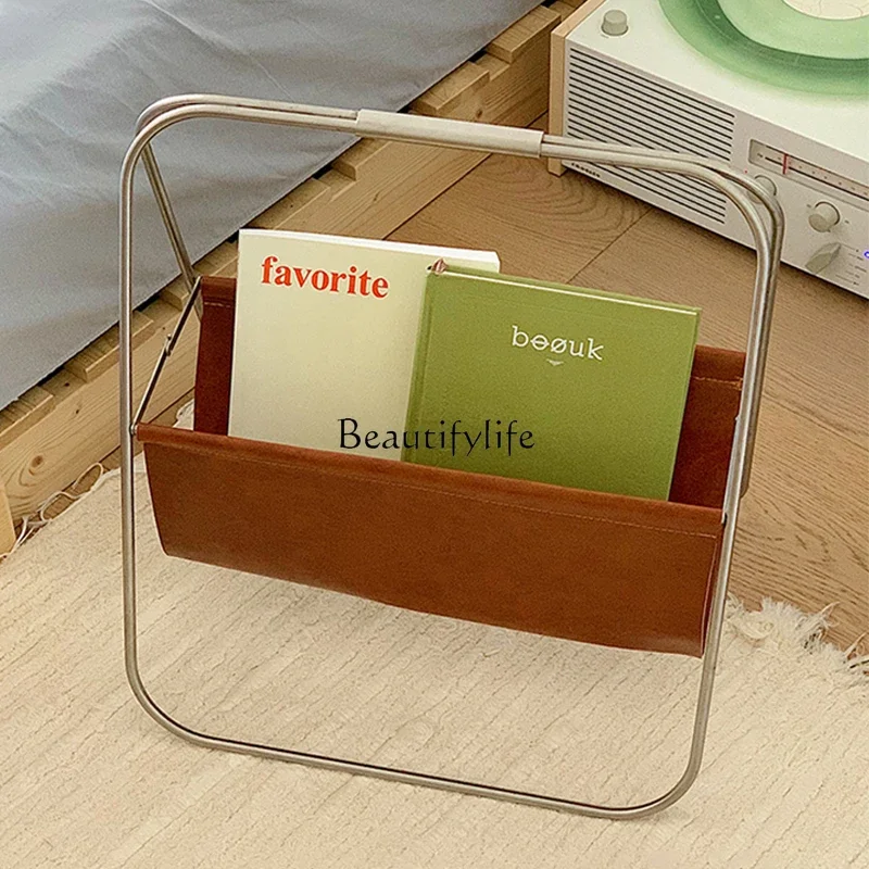 Retro style book and newspaper magazine rack, bedroom stainless steel folding shelf, medieval newspaper display rack
Retro style book and newspaper magazine rack, bedroom stainless steel folding shelf, medieval newspaper display rack