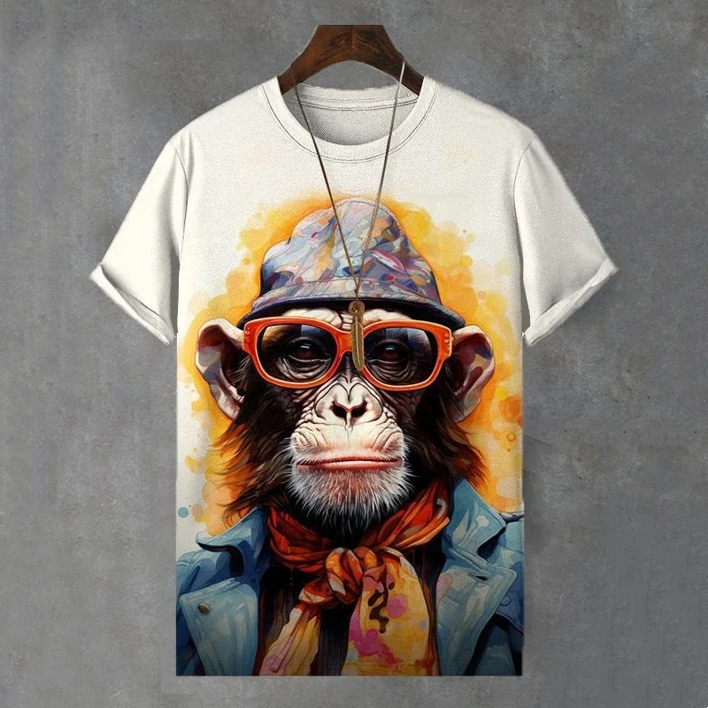 New Summer O Short Sleeve T-shirt Top Gorilla 3d Printed T-shirt Men's Quick Drying Sweatshirt Retro Loose Oversized Men's Cloth
New Summer O Short Sleeve T-shirt Top Gorilla 3d Printed T-shirt Men's Quick Drying Sweatshirt Retro Loose Oversized Men's Cloth