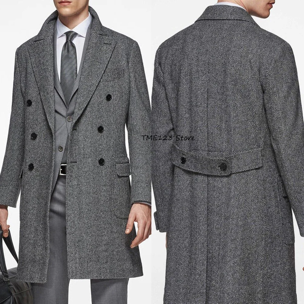 Мужской пиджак в стиле casual из ткани «ёлочка», с отложным воротником, модный, однобортный, длинный пиджак-блейзер
Мужской пиджак в стиле casual из ткани «ёлочка», с отложным воротником, модный, однобортный, длинный пиджак-блейзер