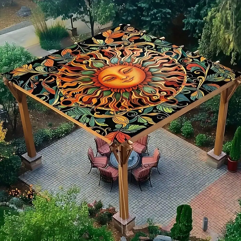 Retro Abstract Sunflower Pattern, Outdoor Awning, Vibrant Colors, FadeResistant, Unique Outdoor Decoration, HighStrength Polyes
Retro Abstract Sunflower Pattern, Outdoor Awning, Vibrant Colors, FadeResistant, Unique Outdoor Decoration, HighStrength Polyes