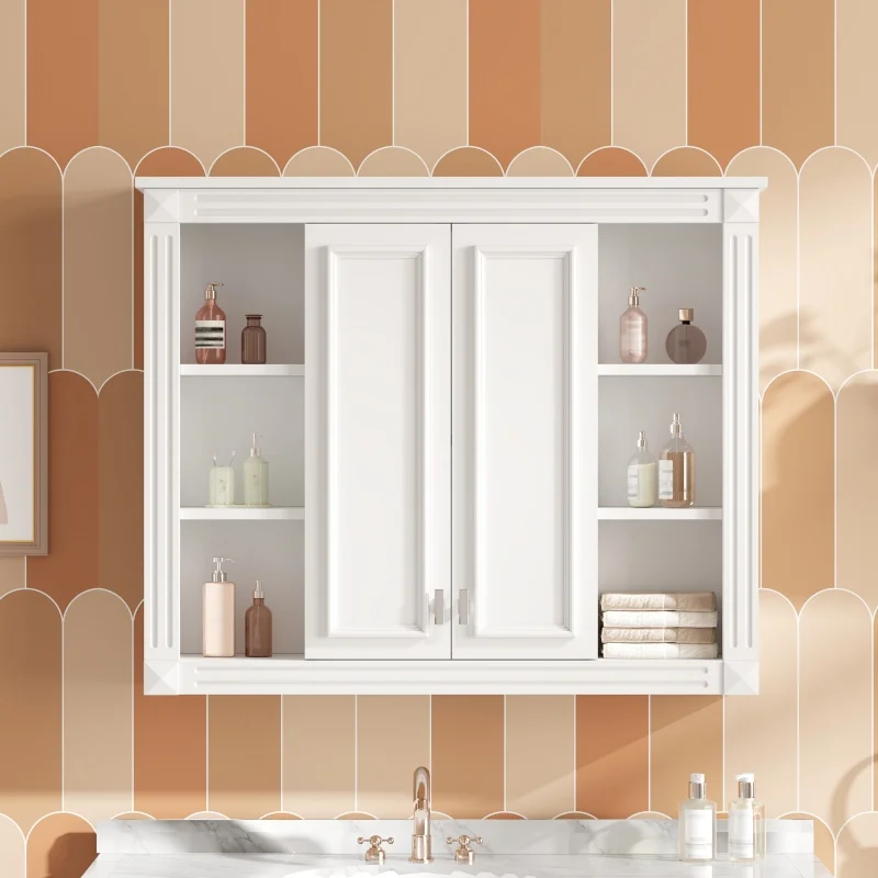 36'' X 28'' Bathroom Cabinet, Wall Mounted Bathroom Storage Cabinet, with 1 Adjustable Shelf, Wall-Mounted Medicine Cabinet for Bathroom, Soft-Closing Hinges, Swing-Open Doors
36'' X 28'' Bathroom Cabinet, Wall Mounted Bathroom Storage Cabinet, with 1 Adjustable Shelf, Wall-Mounted Medicine Cabinet for Bathroom, Soft-Closing Hinges, Swing-Open Doors
