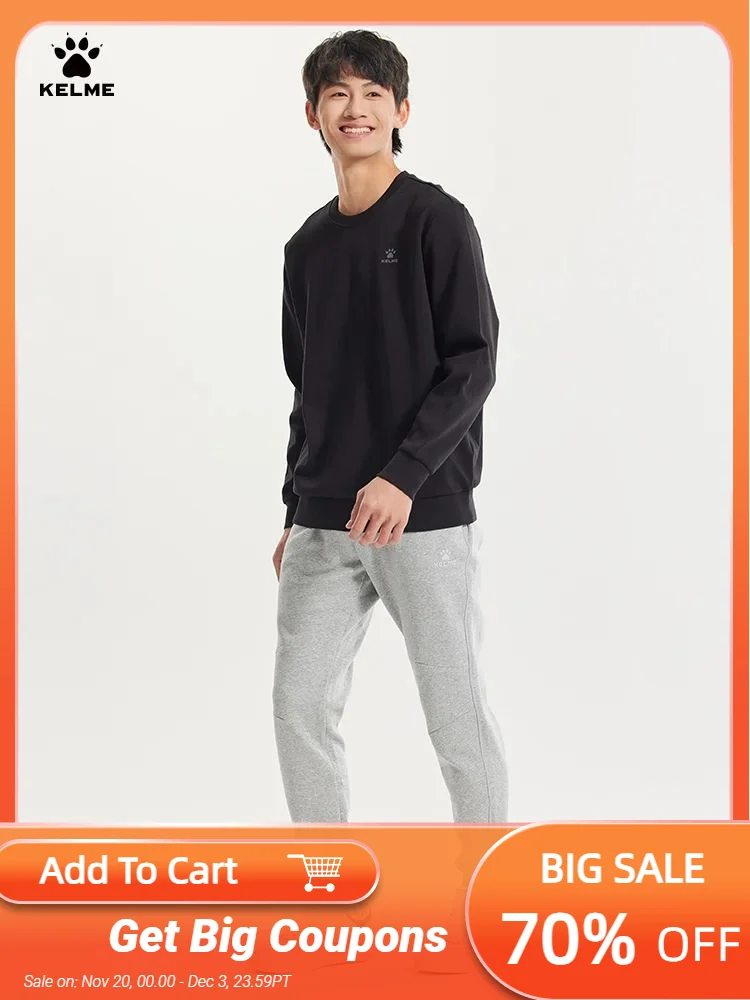 Kelme Men Solid Color Round Neck Sports Sweater Men Long Sleeve Casual Bottoming Shirt
Kelme Men Solid Color Round Neck Sports Sweater Men Long Sleeve Casual Bottoming Shirt