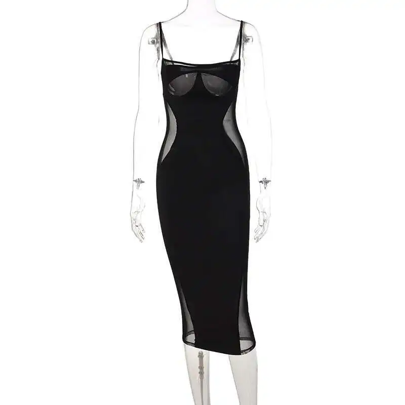 2025 Wind Summer Hot Item New Mesh Splicing Solid Color Chest Support Slim Fit Dress for Women Summer Dress Robe Vestido Women
2025 Wind Summer Hot Item New Mesh Splicing Solid Color Chest Support Slim Fit Dress for Women Summer Dress Robe Vestido Women