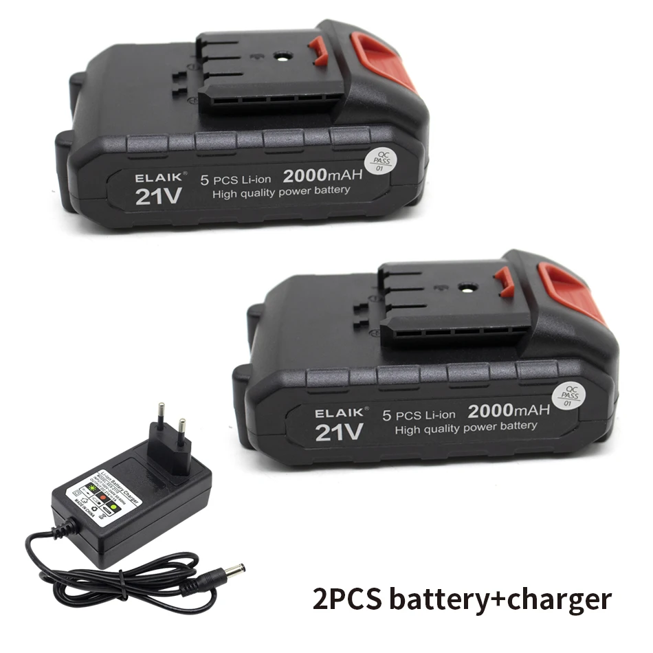 Li-Ion battery 21V 2.0Ah cordless electric screwdriver special rechargeable large capacity Li-Ion battery hand drill accessories
Li-Ion battery 21V 2.0Ah cordless electric screwdriver special rechargeable large capacity Li-Ion battery hand drill accessories