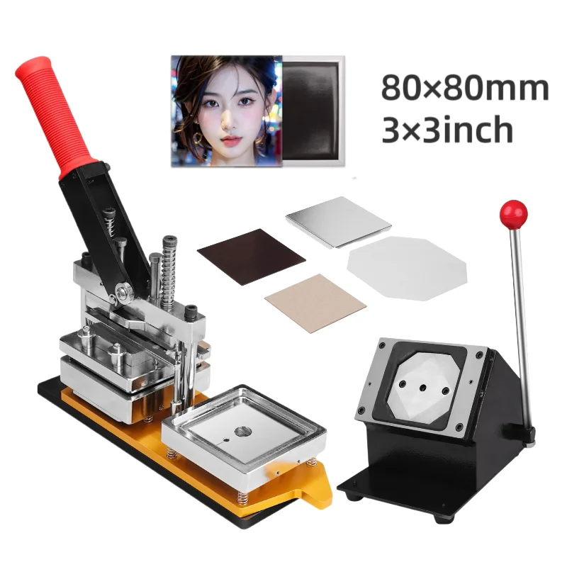 3 Inch Square 80x80mm Fridge Magnet Making Machine Complete Set With Cardboard Supplies 1000 Sets
3 Inch Square 80x80mm Fridge Magnet Making Machine Complete Set With Cardboard Supplies 1000 Sets