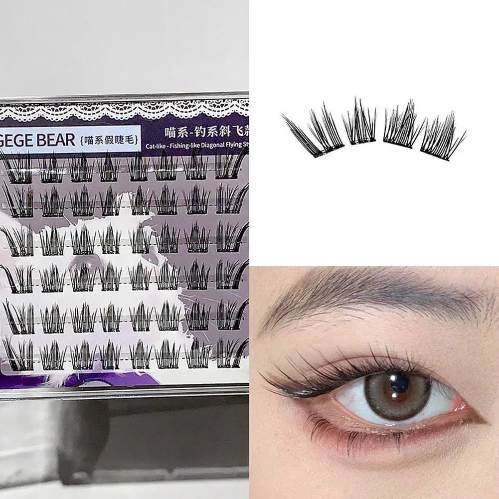 Self-Adhesive DIY False Lashes Clusters Free Glue Faux Cils Fox Eye Natural Soft Winged Korean Fake Eyelashes Makeup Easy Wear
Self-Adhesive DIY False Lashes Clusters Free Glue Faux Cils Fox Eye Natural Soft Winged Korean Fake Eyelashes Makeup Easy Wear