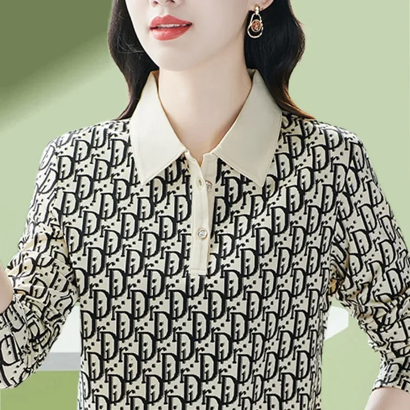 Women's Long Sleeve Golf Polo Shirts Classic Printed Sports T-shirts Woman Casual Sporty CasualClothing Vintage Female Tee Top
Women's Long Sleeve Golf Polo Shirts Classic Printed Sports T-shirts Woman Casual Sporty CasualClothing Vintage Female Tee Top