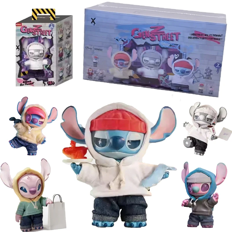 Disney Stitch Gen Z Street Series слепая коробка, фигурка, милая виниловая кукла Stitch, загадочная коробка, плюшевая сумка-сюрприз, подвеска, игрушки, подарок
Disney Stitch Gen Z Street Series слепая коробка, фигурка, милая виниловая кукла Stitch, загадочная коробка, плюшевая сумка-сюрприз, подвеска, игрушки, подарок