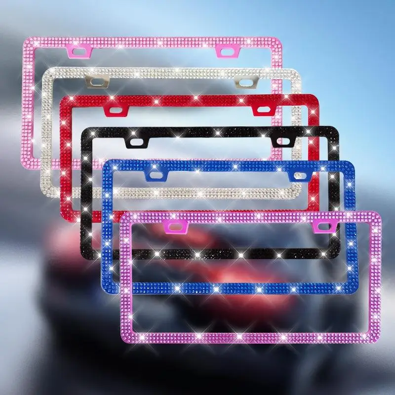 NEW 1/2PCS 31*16cm Bling Crystal License Plate Frame Women Rhinestone Car License Plate Frame Cover Holder Car Accessories
NEW 1/2PCS 31*16cm Bling Crystal License Plate Frame Women Rhinestone Car License Plate Frame Cover Holder Car Accessories