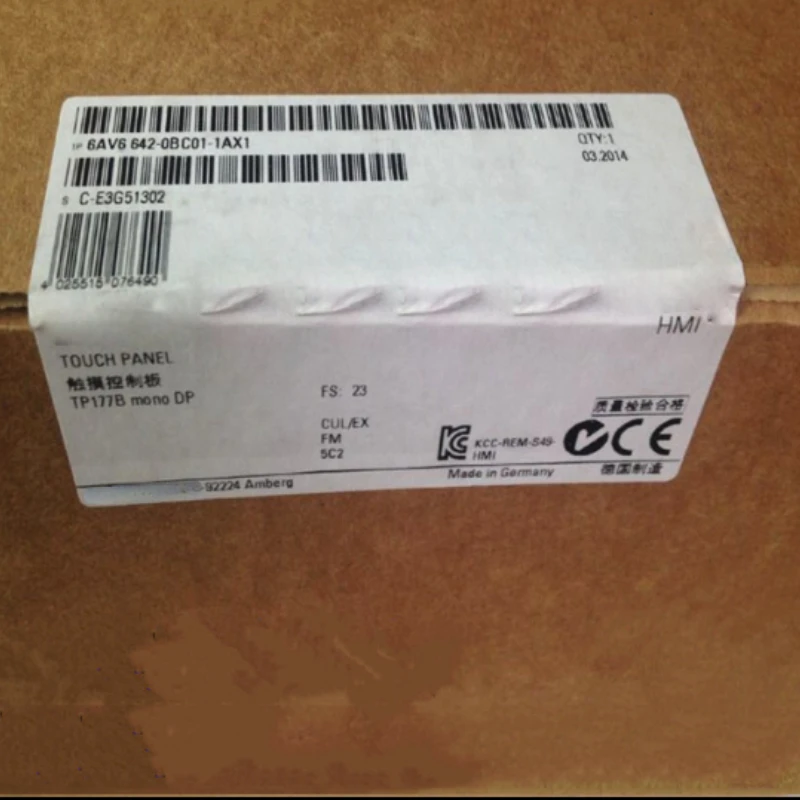 6AV6642-0BC01-1AX1 Touch Screen TP 177B 6" DP 6AV6 642-0BC01-1AX1 NEW IN BOX
6AV6642-0BC01-1AX1 Touch Screen TP 177B 6" DP 6AV6 642-0BC01-1AX1 NEW IN BOX