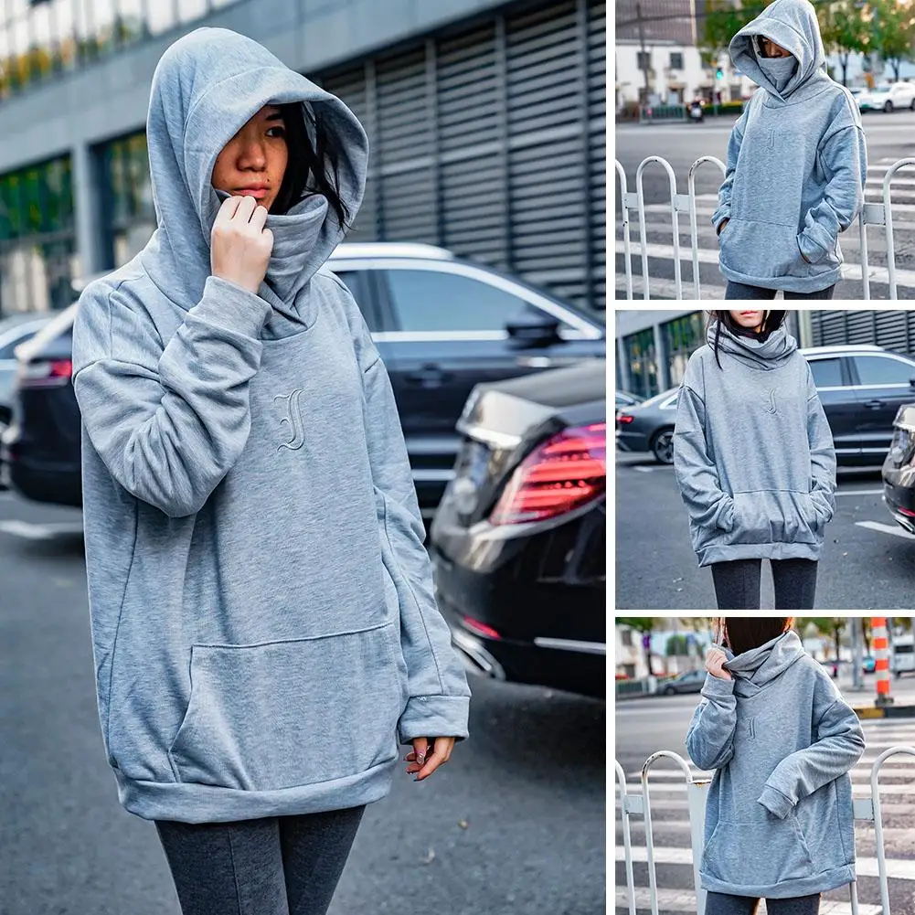 Autumn Winter Turtleneck Hoodie Solid Color Hooded Sweatshirt Sleeve Punk Style Hop Unisex Tops Hip Male Streetwear Long M9W1
Autumn Winter Turtleneck Hoodie Solid Color Hooded Sweatshirt Sleeve Punk Style Hop Unisex Tops Hip Male Streetwear Long M9W1