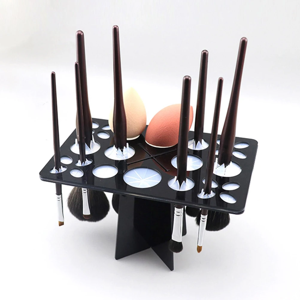 Makeup Brush Holder Black Foldable Drying Rack Shelf Air Drying Organizer Inclinable Tower Stand
Makeup Brush Holder Black Foldable Drying Rack Shelf Air Drying Organizer Inclinable Tower Stand