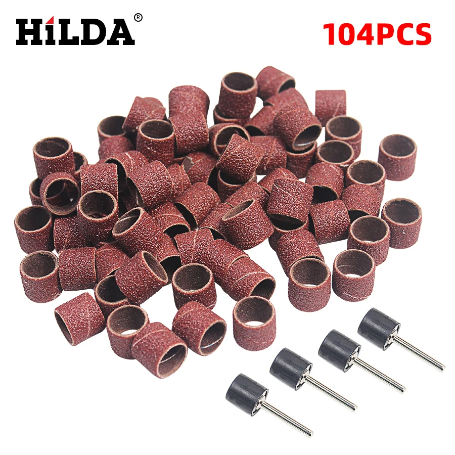HILDA Dremel Accessories 100Pcs Drum Sanding Kit+4 Sanding Drum Mandrel Shank Dremel Rotary Tool Nail Drill Bits Abrasive Tools
HILDA Dremel Accessories 100Pcs Drum Sanding Kit+4 Sanding Drum Mandrel Shank Dremel Rotary Tool Nail Drill Bits Abrasive Tools