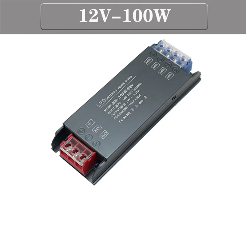 A25F-LED Driver Power Adapter 100W AC 180-240V Mute Lighting Transformer LED Light Power Supply With 24V AC Input
A25F-LED Driver Power Adapter 100W AC 180-240V Mute Lighting Transformer LED Light Power Supply With 24V AC Input