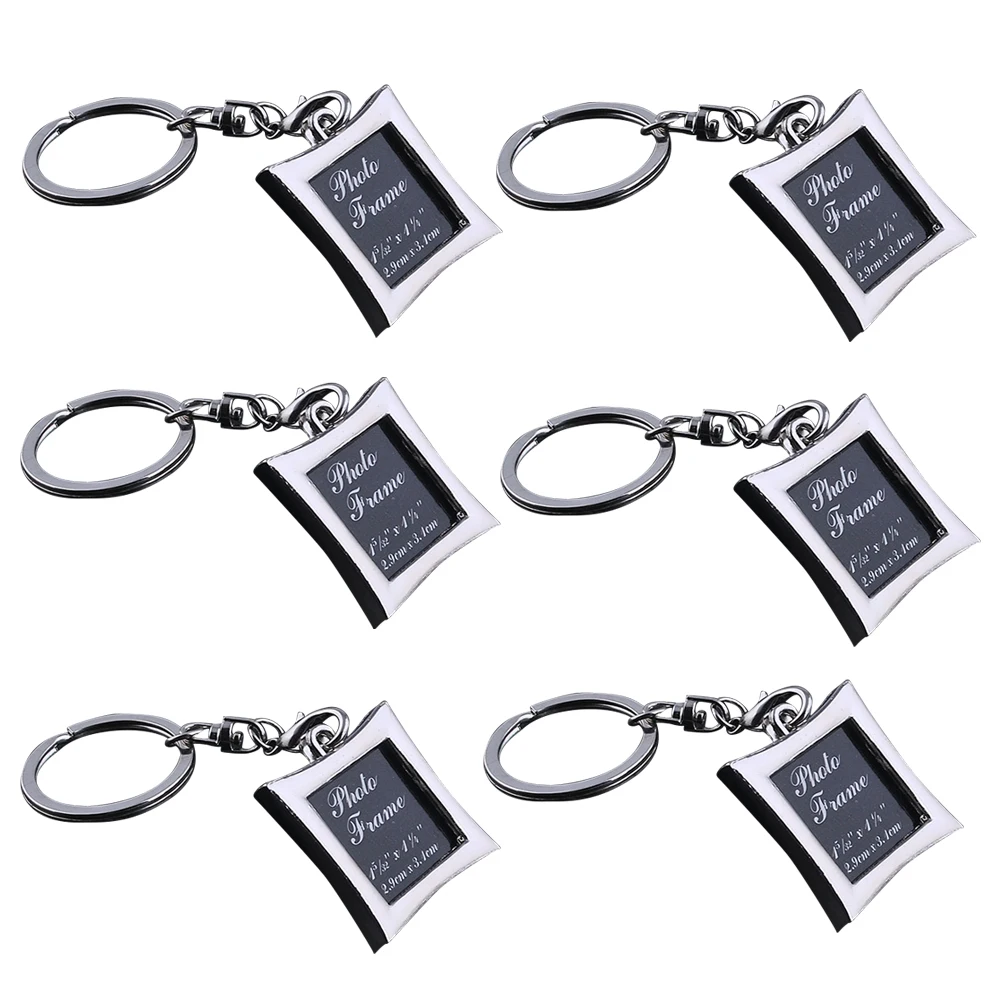 6pcs Photo Frame Key Ring 3 6x3 3x0 5cm Stainless Steel Couple Keychain Ideal Favors Keepsake Gift Kit Women Men Wedding Decor
6pcs Photo Frame Key Ring 3 6x3 3x0 5cm Stainless Steel Couple Keychain Ideal Favors Keepsake Gift Kit Women Men Wedding Decor